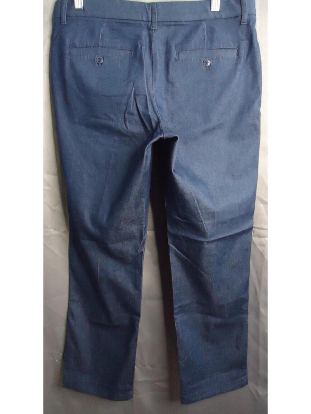 Lee Straight-Leg Mid Rise Regular Fit Dress Slacks Womens Size 12 M Navy - Picture 9 of 9